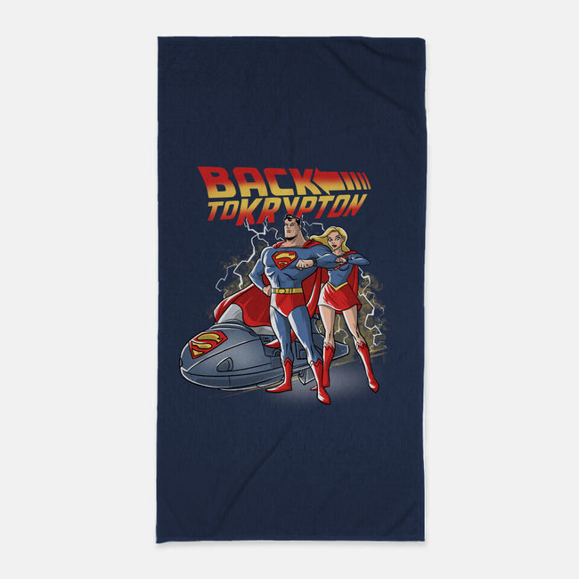 Back To Krypton-None-Beach-Towel-zascanauta