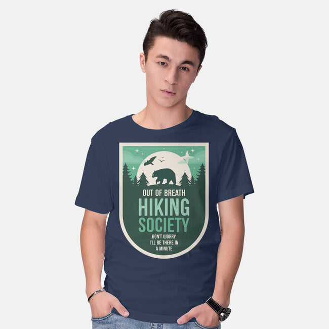 Out Of Breath Hiking Society-Mens-Basic-Tee-BadBox