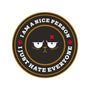 I Am A Nice Person-Womens-Fitted-Tee-BadBox