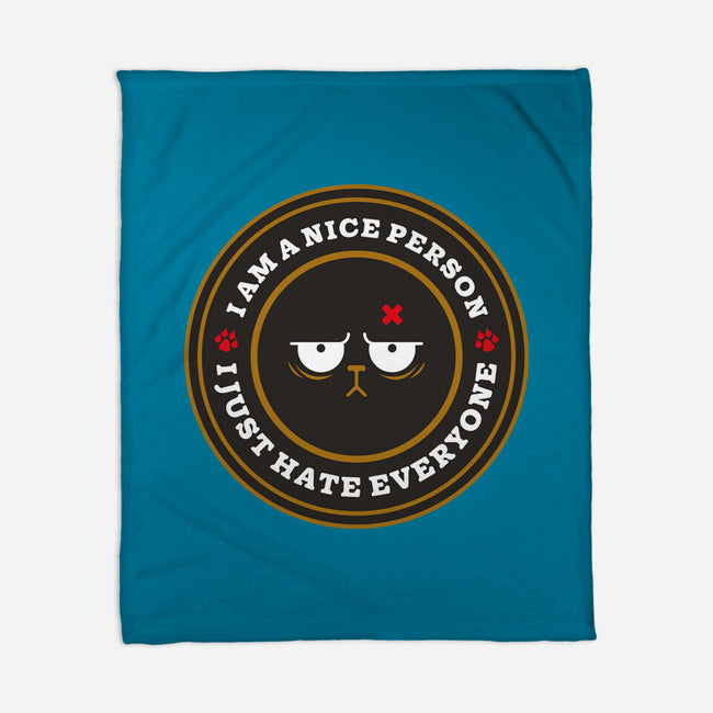 I Am A Nice Person-None-Fleece-Blanket-BadBox