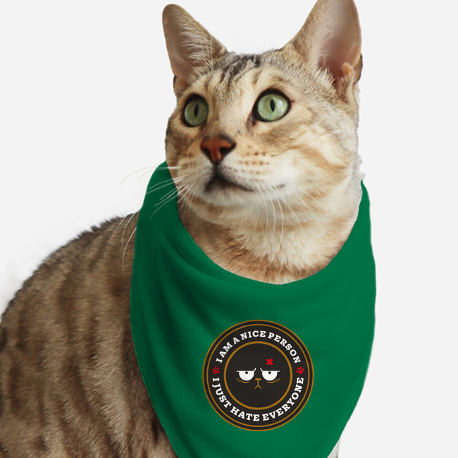 I Am A Nice Person-Cat-Bandana-Pet Collar-BadBox