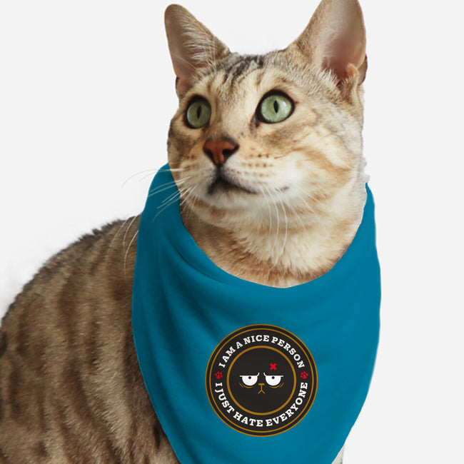 I Am A Nice Person-Cat-Bandana-Pet Collar-BadBox