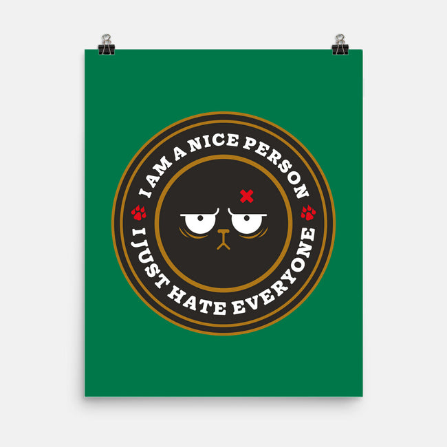 I Am A Nice Person-None-Matte-Poster-BadBox