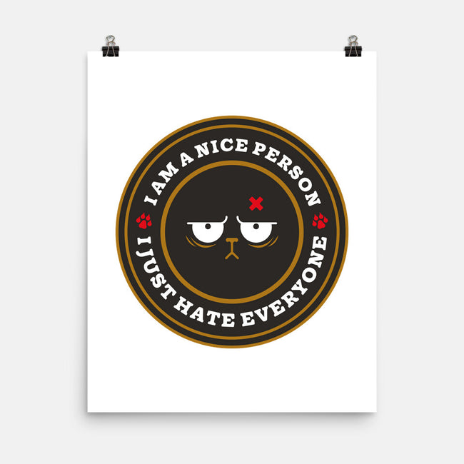 I Am A Nice Person-None-Matte-Poster-BadBox