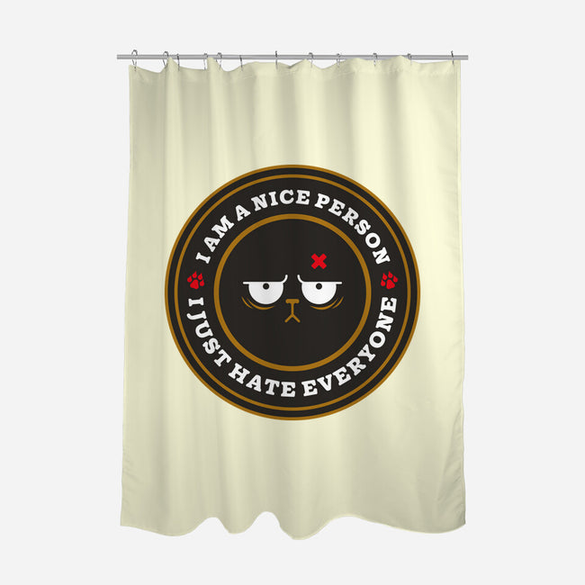 I Am A Nice Person-None-Polyester-Shower Curtain-BadBox