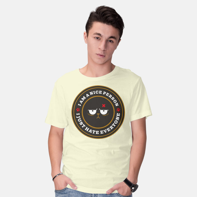 I Am A Nice Person-Mens-Basic-Tee-BadBox