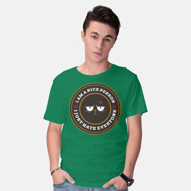 I Am A Nice Person-Mens-Basic-Tee-BadBox