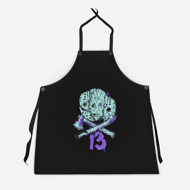 13 Bits-Unisex-Kitchen-Apron-Green Devil