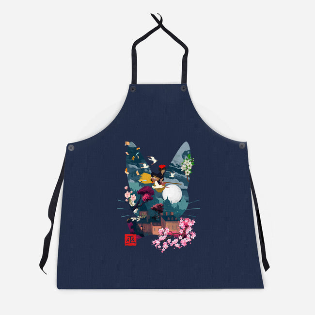 Witchy Delivery-Unisex-Kitchen-Apron-Arinesart