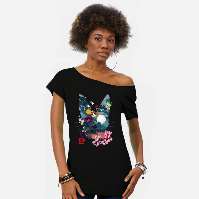 Witchy Delivery-Womens-Off Shoulder-Tee-Arinesart