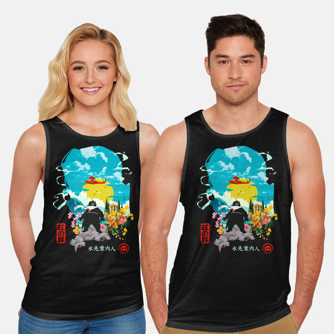 The Pork Pilot-Unisex-Basic-Tank-Arinesart