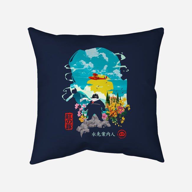 The Pork Pilot-None-Non-Removable Cover w Insert-Throw Pillow-Arinesart