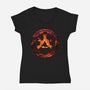 Lord Of The Dark-Womens-V-Neck-Tee-Arinesart