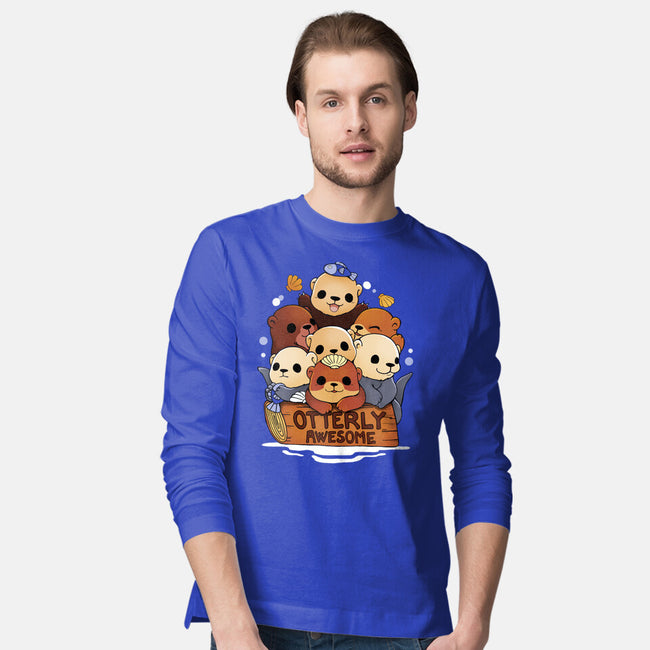 Otterly Awesome-Mens-Long Sleeved-Tee-Vallina84