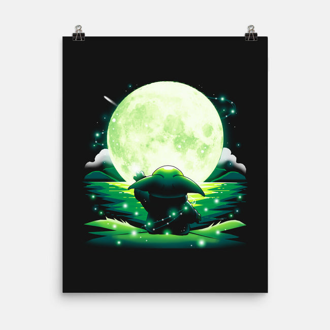 Baby Touch Moon-None-Matte-Poster-Vallina84