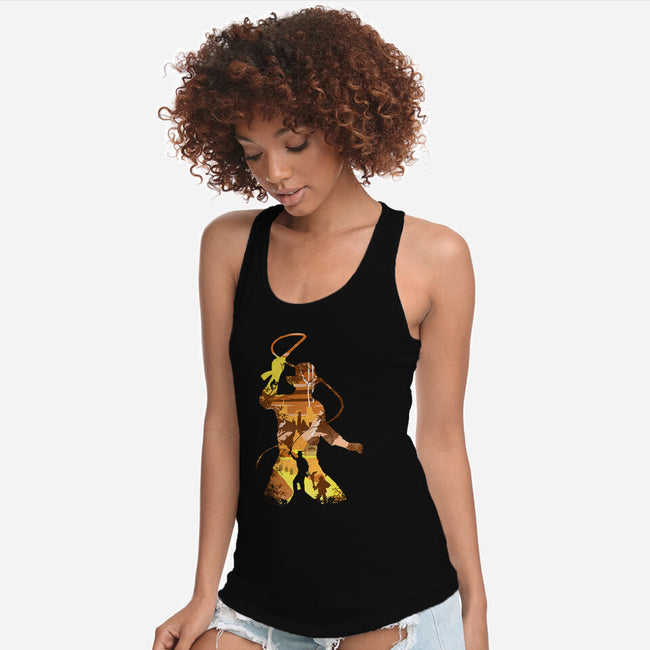 Antique Adventurer-Womens-Racerback-Tank-Arinesart