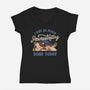 So Much Procrastinating Done-Womens-V-Neck-Tee-eduely