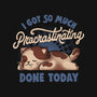 So Much Procrastinating Done-Womens-V-Neck-Tee-eduely