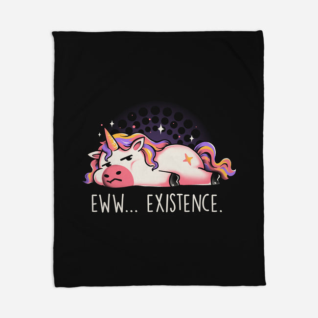 Eww Existence-None-Fleece-Blanket-eduely