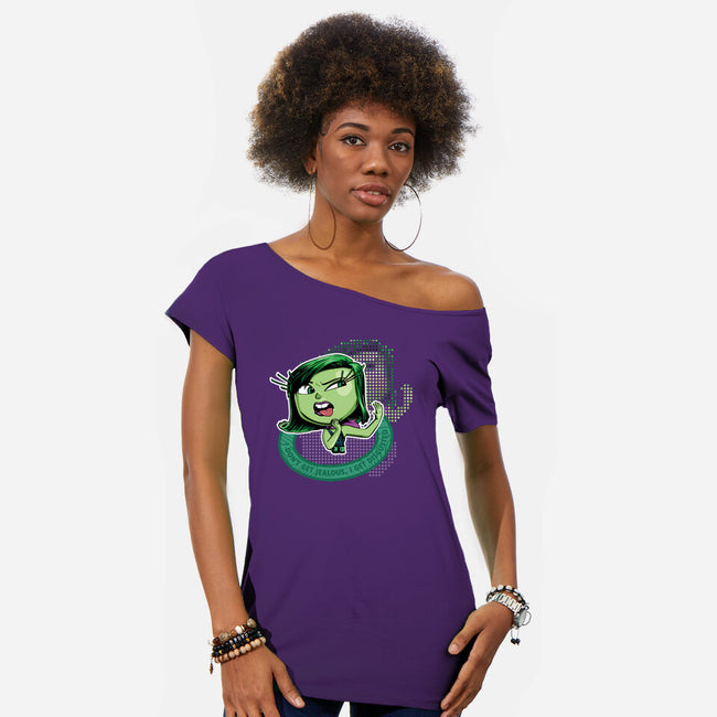 I'm Disgusted-Womens-Off Shoulder-Tee-panicking_bat