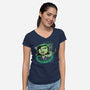 I'm Disgusted-Womens-V-Neck-Tee-panicking_bat