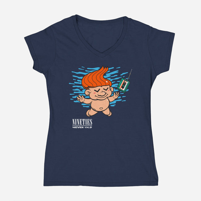 Nineties Never Old-Womens-V-Neck-Tee-krisren28