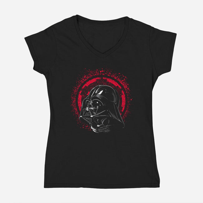 Deep Darkness-Womens-V-Neck-Tee-Tronyx79