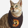 Surfing With The Devil-Cat-Bandana-Pet Collar-Green Devil