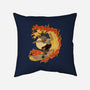 Surfing With The Devil-None-Removable Cover-Throw Pillow-Green Devil