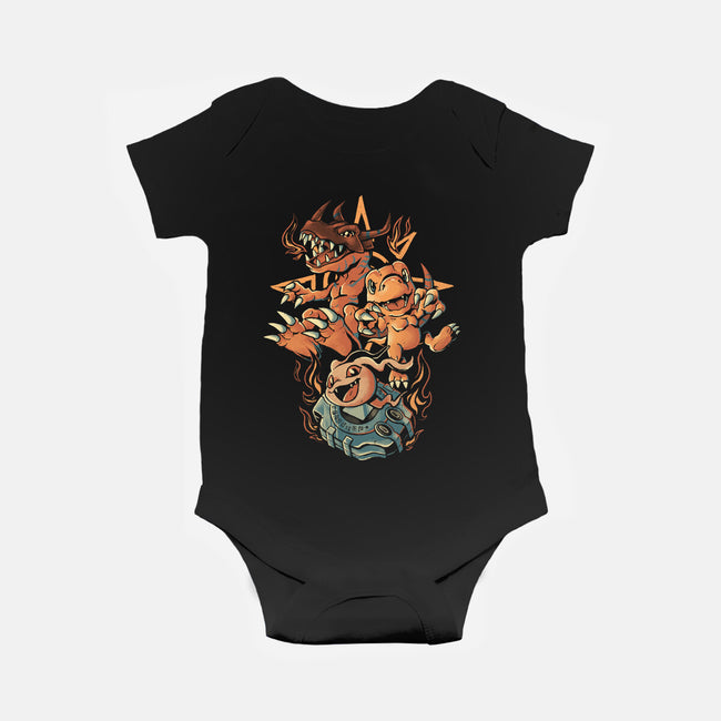 Digital Dino Evolution-Baby-Basic-Onesie-Arigatees