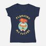 Planning My Future-Womens-V-Neck-Tee-paulagarcia