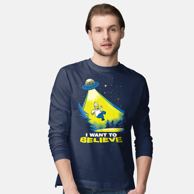 I Want To Believe-Mens-Long Sleeved-Tee-dalethesk8er