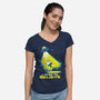 I Want To Believe-Womens-V-Neck-Tee-dalethesk8er