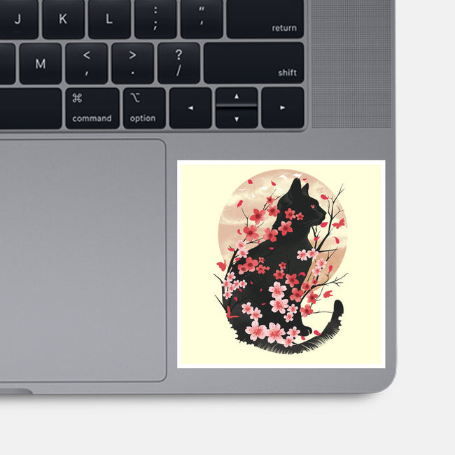 Black Sakura-None-Glossy-Sticker-dandingeroz