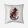 Black Sakura-None-Removable Cover-Throw Pillow-dandingeroz