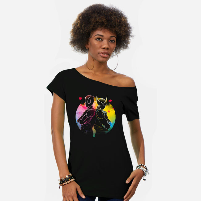 Bromance-Womens-Off Shoulder-Tee-Donnie