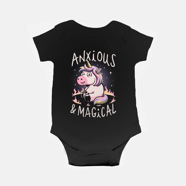 Anxious But Magical-Baby-Basic-Onesie-koalastudio