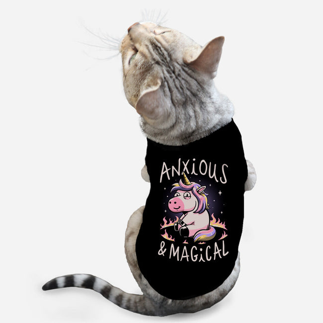 Anxious But Magical-Cat-Basic-Pet Tank-koalastudio