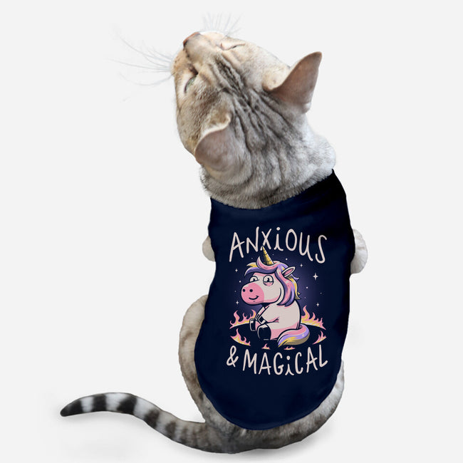 Anxious But Magical-Cat-Basic-Pet Tank-koalastudio