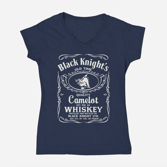 Black Knights-Womens-V-Neck-Tee-Melonseta