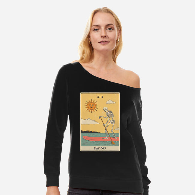 Summer Day Off-Womens-Off Shoulder-Sweatshirt-dfonseca