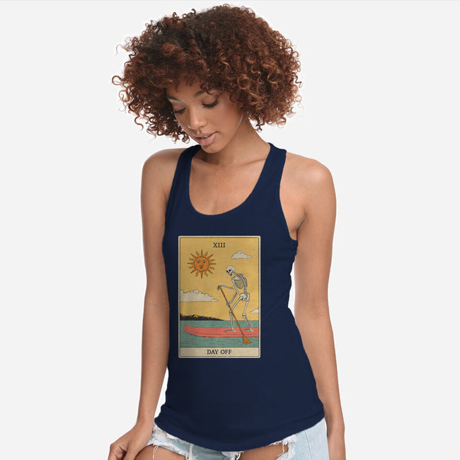 Summer Day Off-Womens-Racerback-Tank-dfonseca