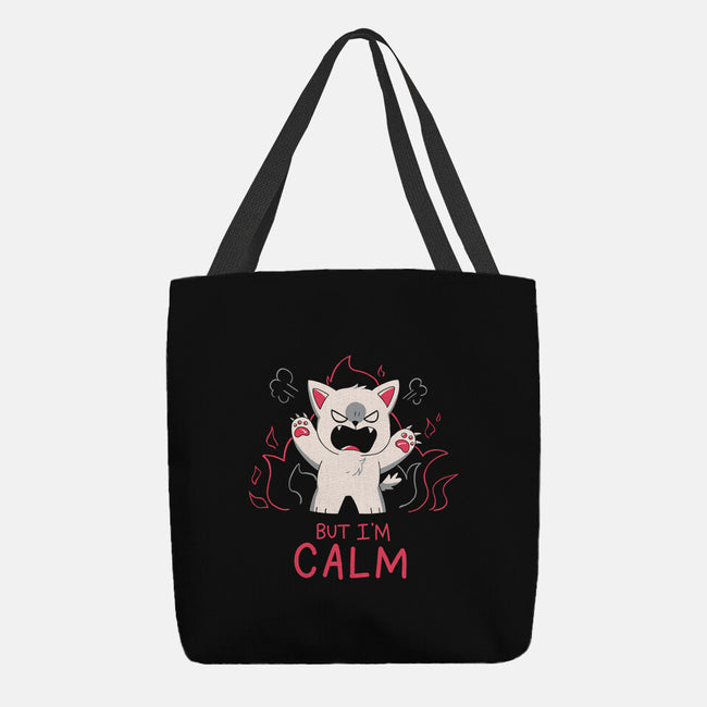 But I'm Calm-None-Basic Tote-Bag-yumie