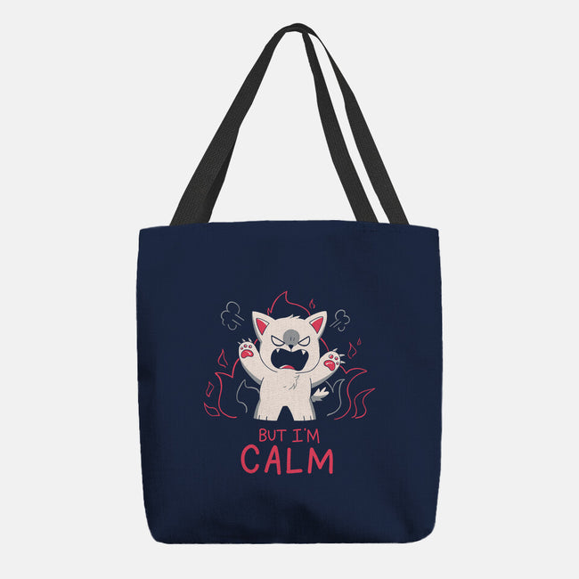 But I'm Calm-None-Basic Tote-Bag-yumie