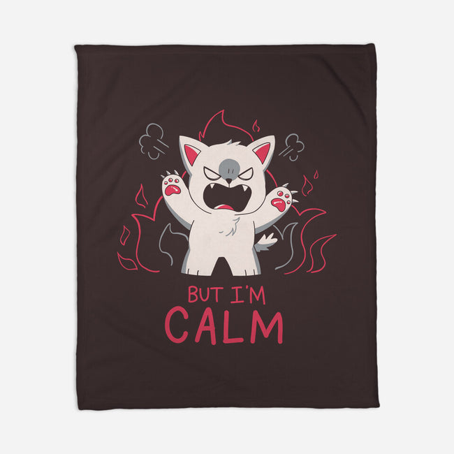 But I'm Calm-None-Fleece-Blanket-yumie