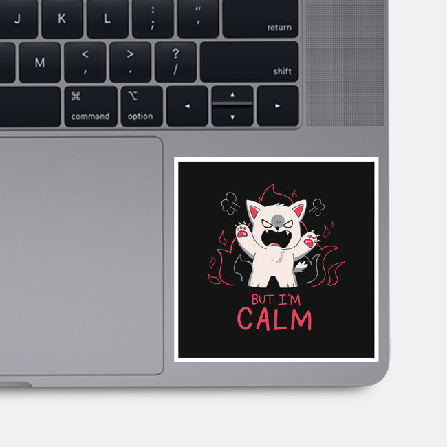 But I'm Calm-None-Glossy-Sticker-yumie