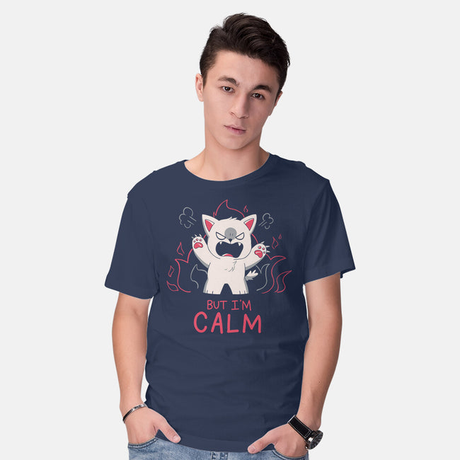 But I'm Calm-Mens-Basic-Tee-yumie