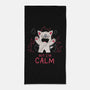 But I'm Calm-None-Beach-Towel-yumie