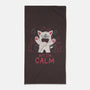 But I'm Calm-None-Beach-Towel-yumie