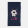 But I'm Calm-None-Beach-Towel-yumie